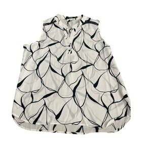 CURE Black & Cream Sleeveless Top